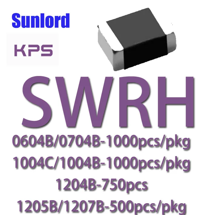 

SWRH 1205B ②проводная обмотка SMD индуктор питания телефонов 3C 5G AI EMI Tele TV Video Audio компьютер навигация VR AR светодиодный