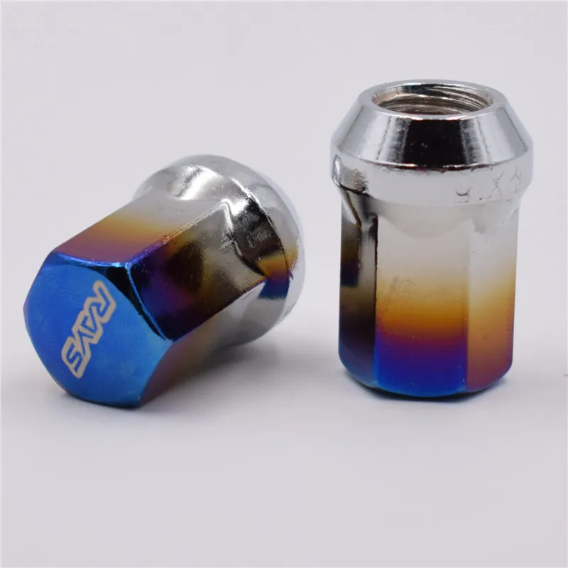 Голубые Колесные гайки брюнт из нержавеющей стали колесные диски зажимные болты