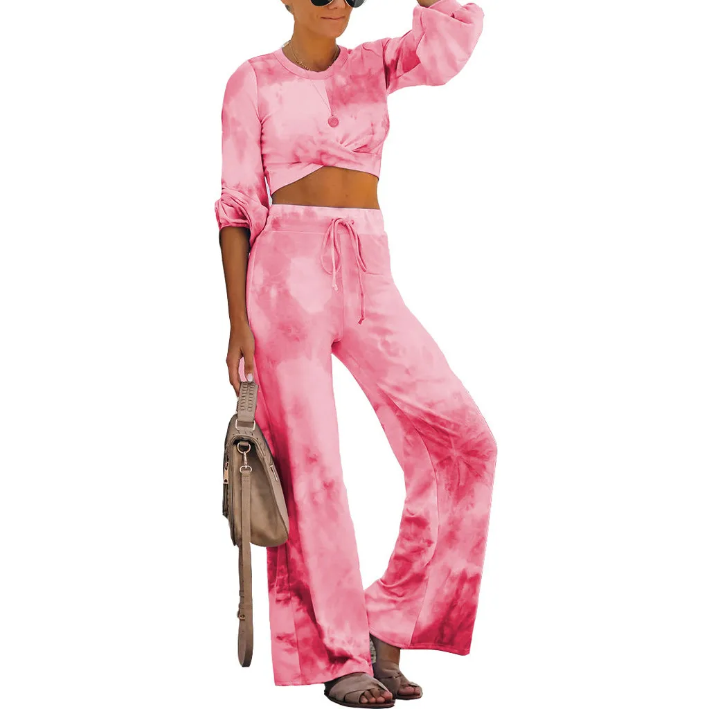 Женский спортивный костюм комплект из двух предметов домашняя одежда для сна