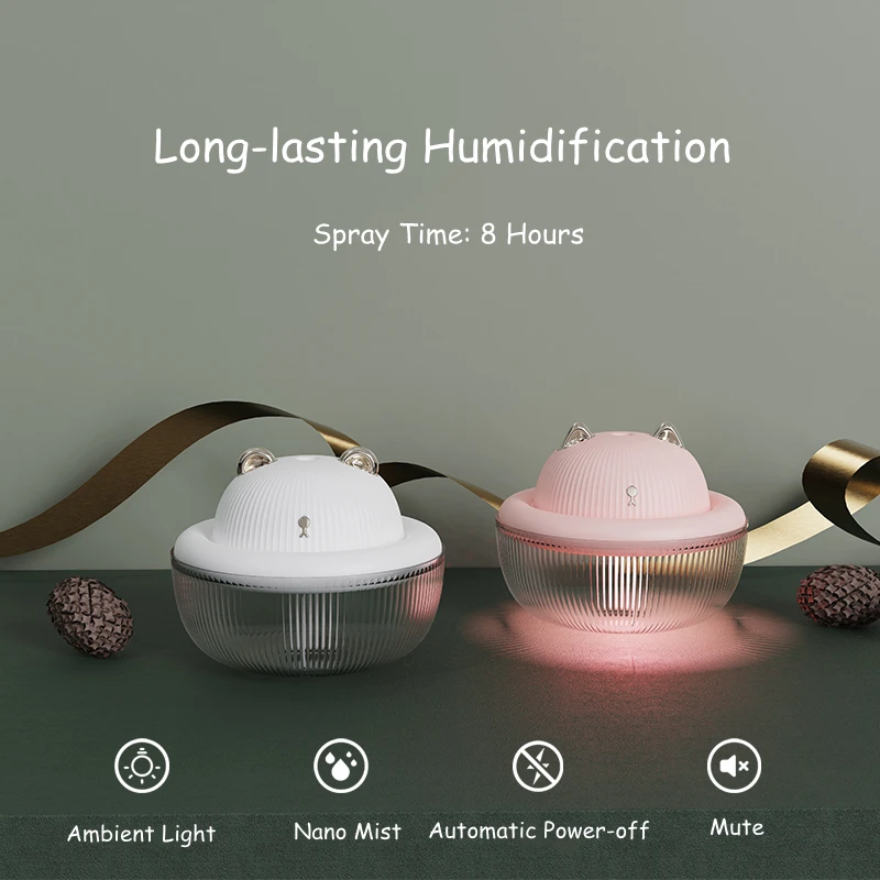 300 мл ультразвуковой милый Pet увлажнитель воздуха воды тумана эфирное масло