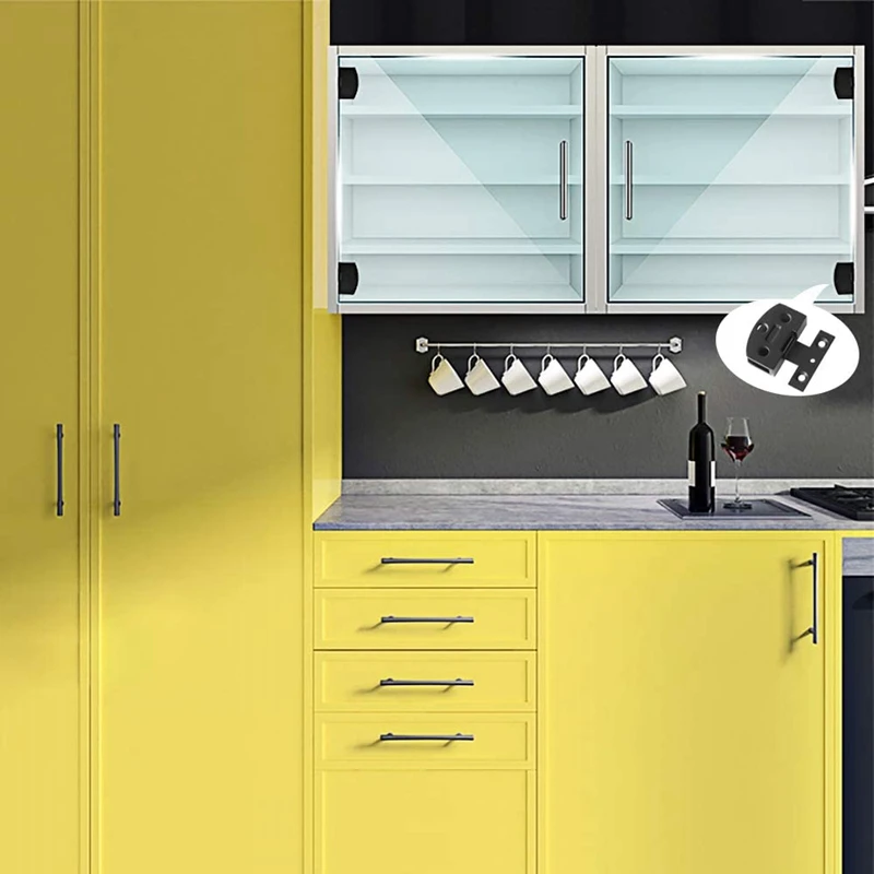 1 пара Стекло шарнир двери шкафа Дисплей винный шкаф со стеклянными дверцами