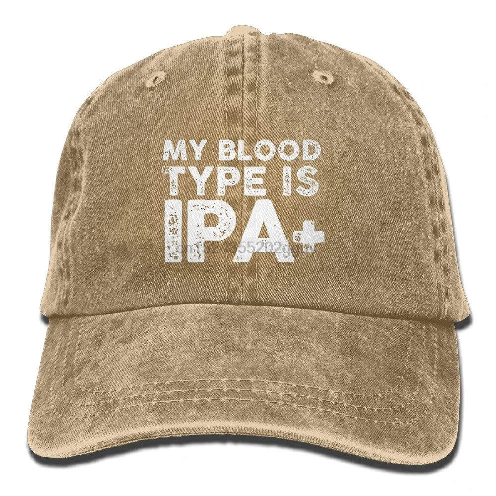 Мой тип крови-это IPA стираемая Ретро Регулируемая Джинсовая Шляпа кепки для