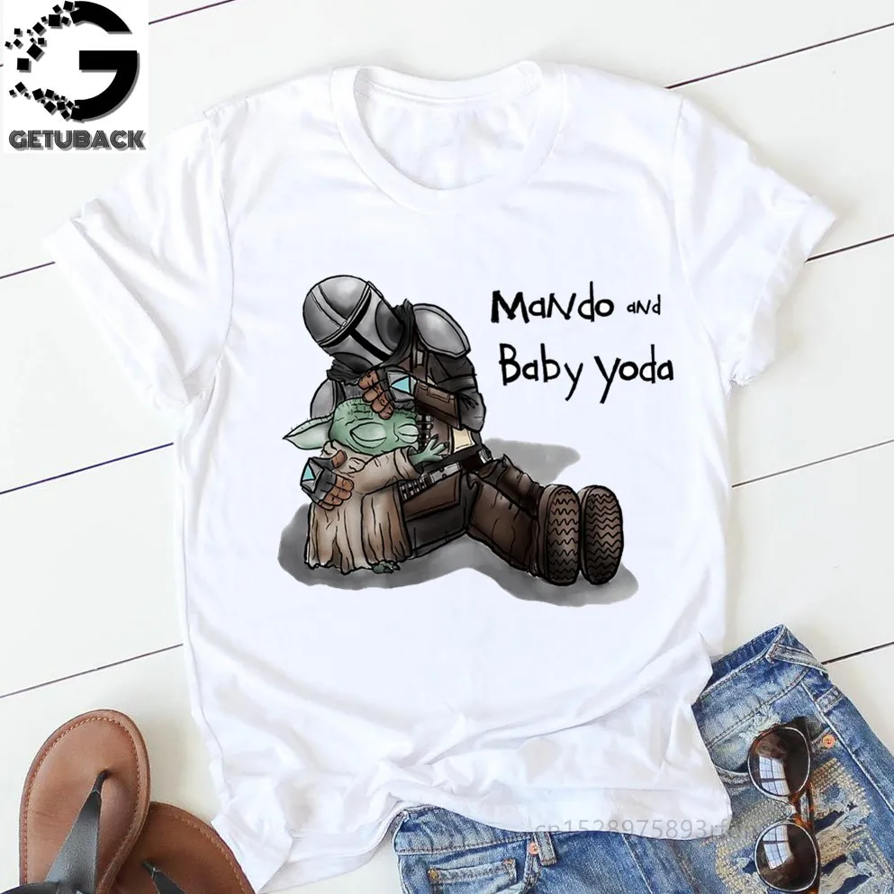 Футболка с принтом йода в кармане для маленьких девочек модная футболка мандалор