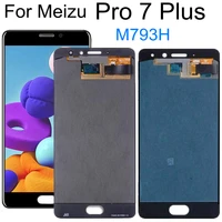 super amoled for meizu pro 7 plus m793h lcd display with touch screen panel digitizer full assembly for meizu pro7 plus display