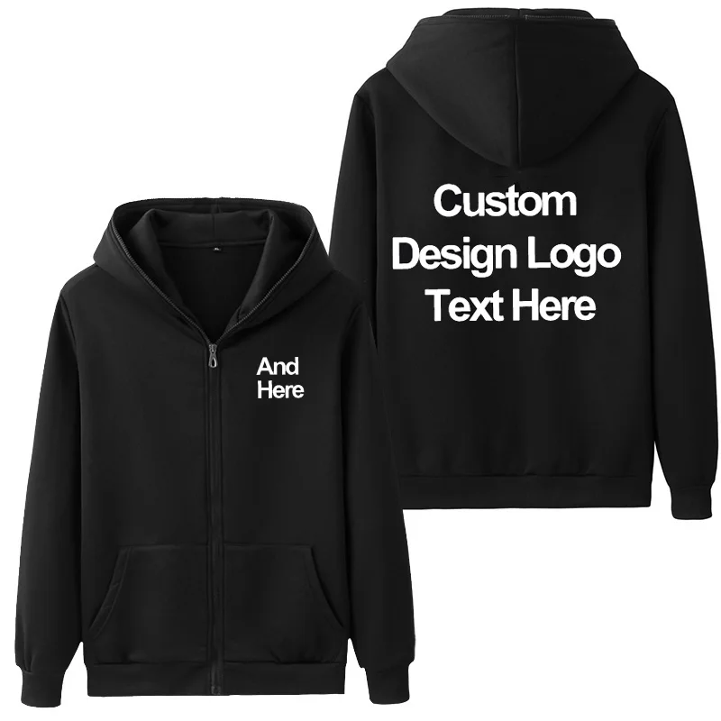 Новинка черно-красная толстовка с капюшоном и логотипом на заказ толстовки