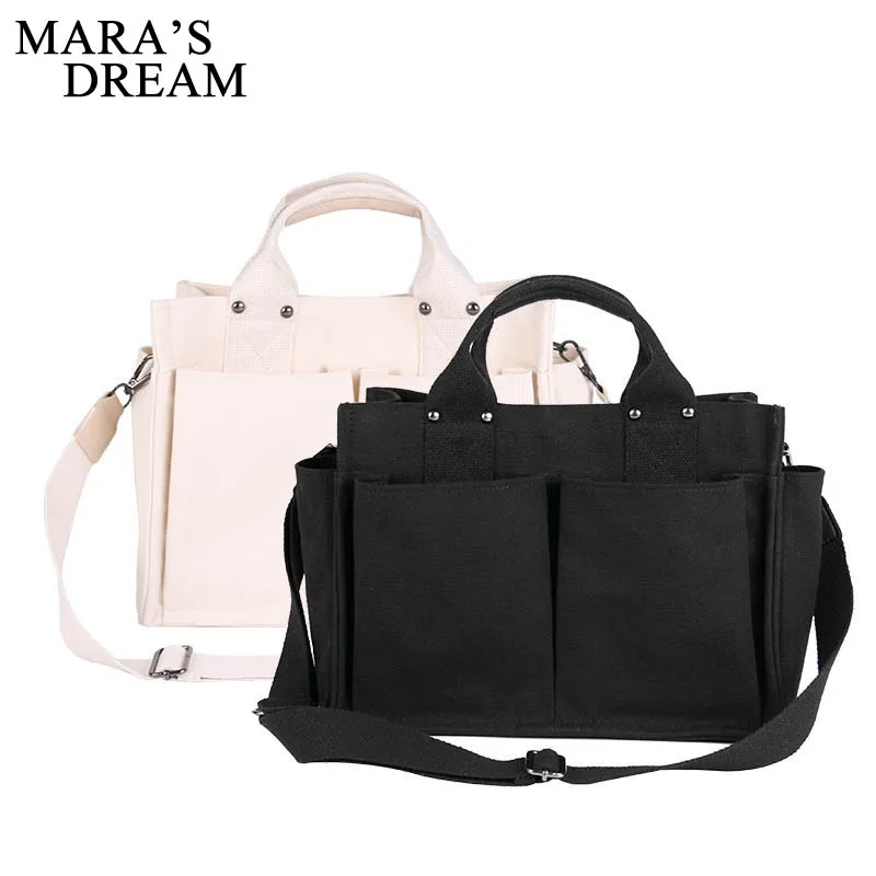 Mara's Dream новинка 2019 однотонная сумка через плечо холщовые сумки модная большой