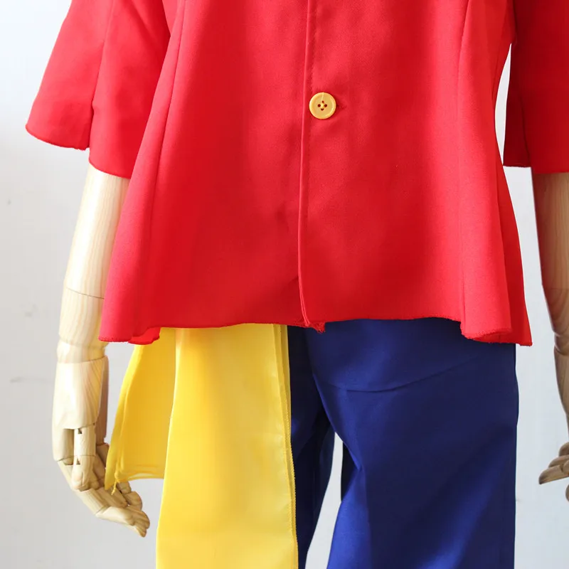 

Anime One Piece Cosplay Costumes Luffy Monkey D Cosplay Costume New World Uniforms Halloween Party Game Cosplay Costume