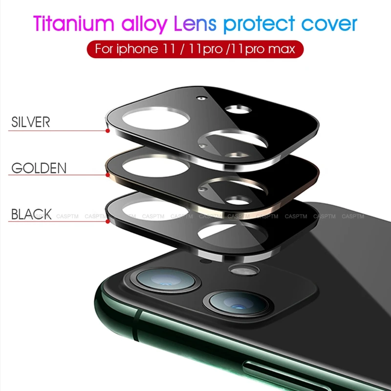 Защитный чехол для объектива камеры iPhone XR XS 11 Pro Max X 10 из титанового сплава экрана