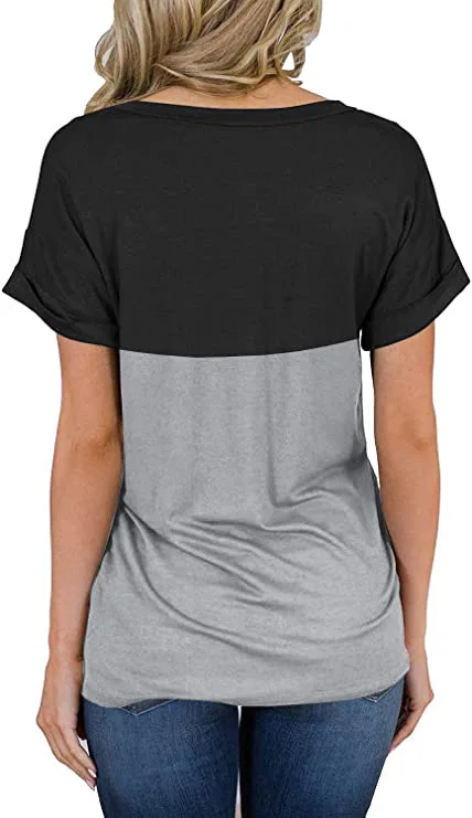 

Women Summer V Neck Short Sleeves Leopard T-shirt Lady Casual Soft Pullover Top Girls Outdoor Comfortable Shirt Tees