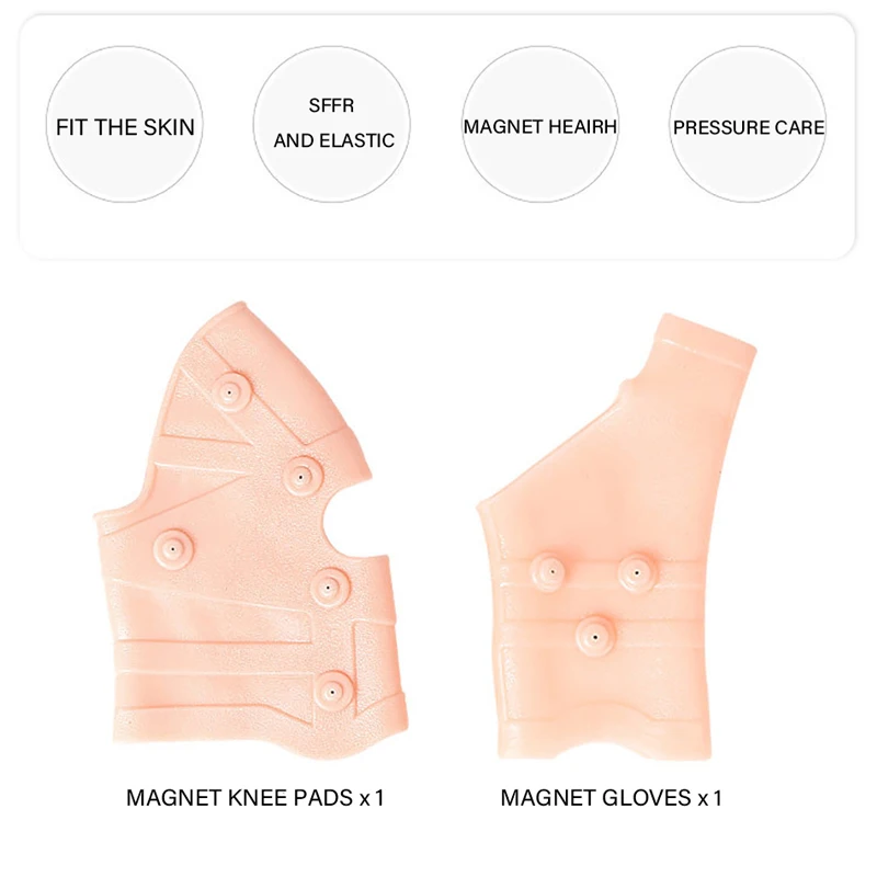 

1 Set Decompression Belt Magnetic Knee Braces Soft Elasticity Correction Protection Guard Outdoor Sports Knee Braces