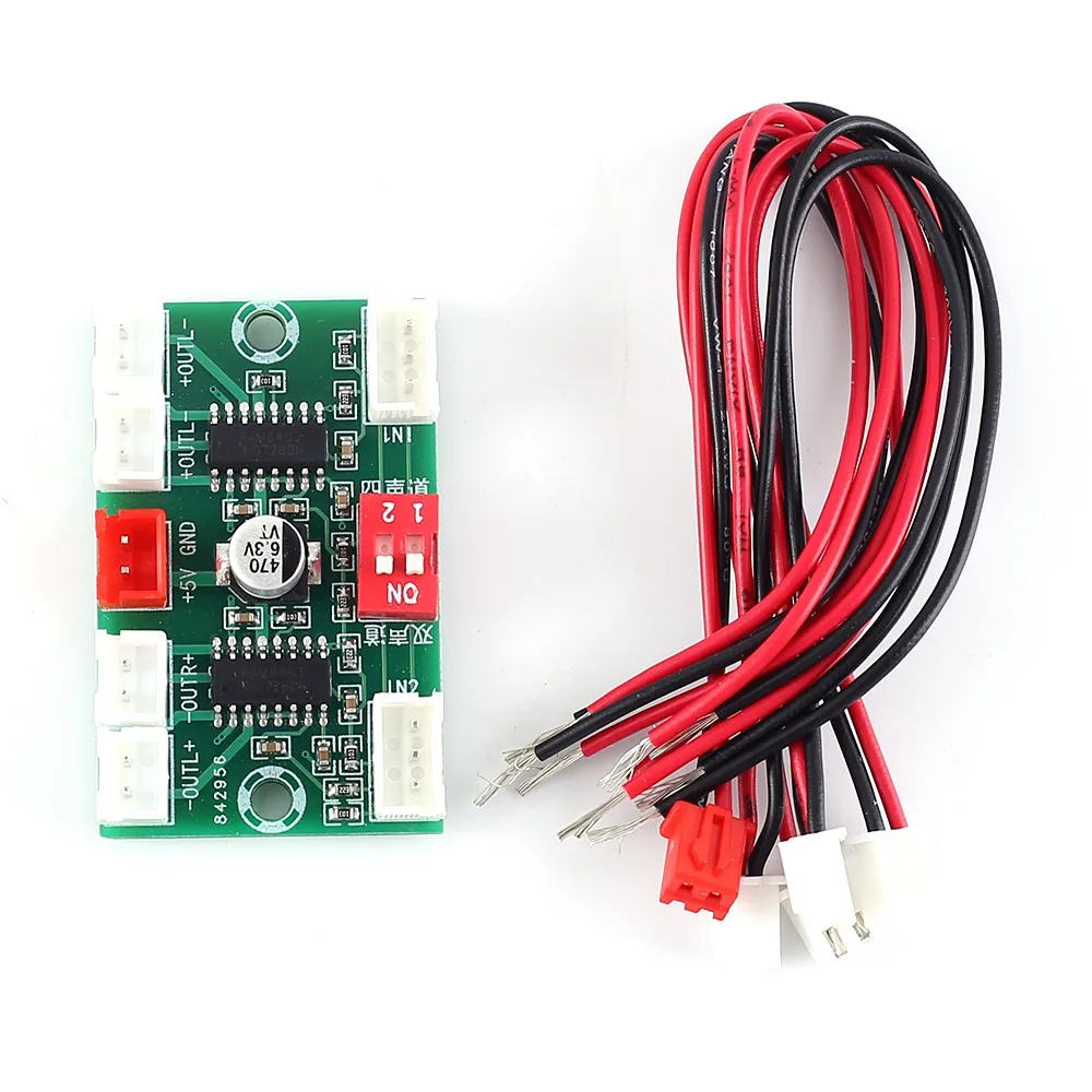 Плата цифрового усилителя мощности PAM8403 4 канальный аудиовыход 3 Вт * 4|Детали и