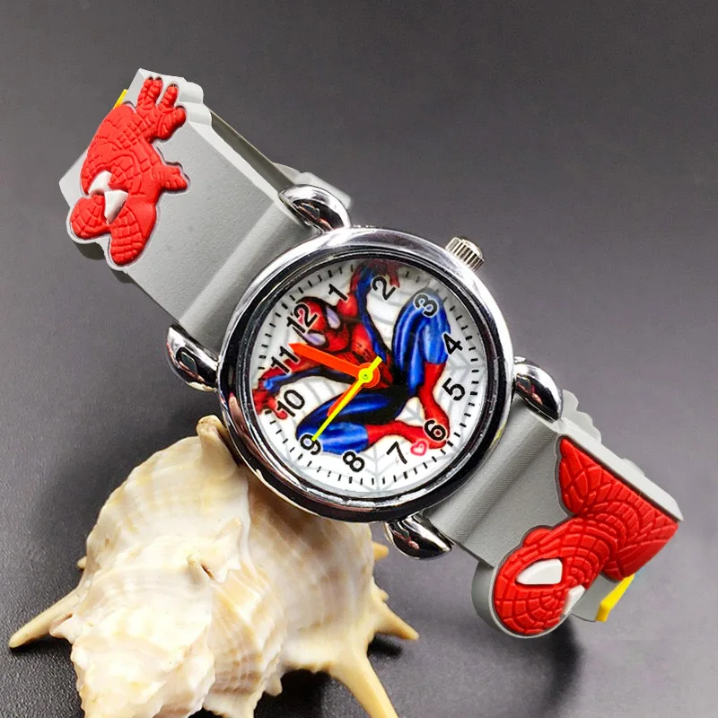 

Children's Cute Cartoon Style Student Boy Girl Kids 3D Silicone Strap Quartz Wrist Watches E15