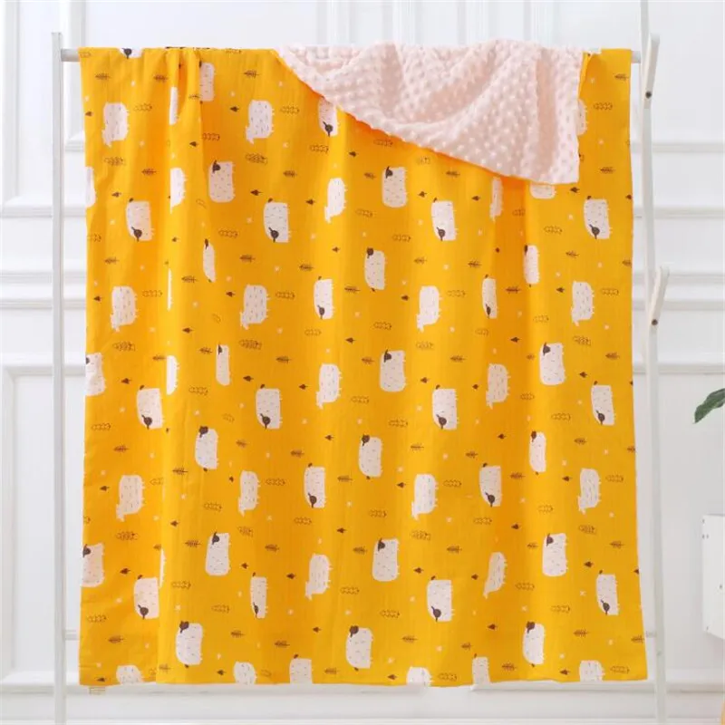 

21 designs 2 sizes optional bean muslin cotton baby sleeping bed blanket swaddle newborn baby kids children blankets for beds