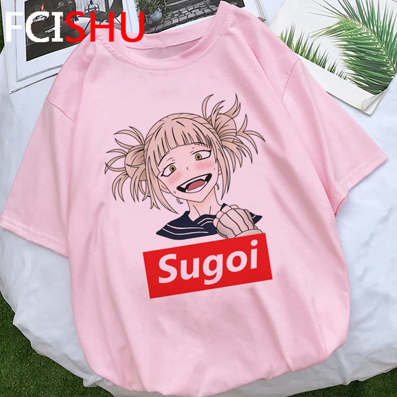 Футболка Hentai Graphic Himiko Toga Мужская летняя футболка с рисунком вайфу топ надписью