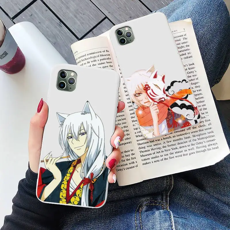 

Anime Kamisama Hajimemashita Tomoe Phone Case White Candy Color for iPhone 6 7 8 11 12 s mini pro X XS XR MAX Plus