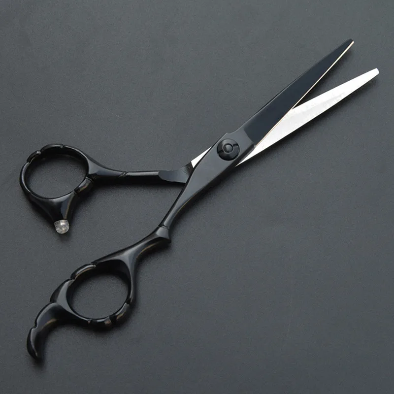 Профессиональные Парикмахерские ножницы 5 дюйма 6 дюймов Черные для стрижки