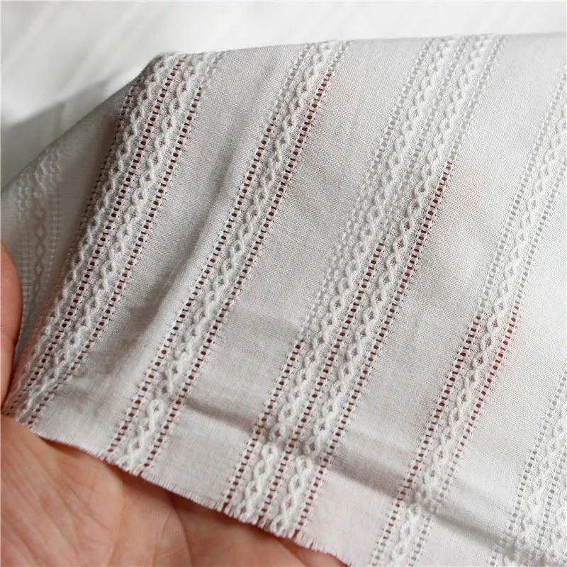 Natural-white Cotton Cloth Hollow-out Embroidery Lace Fabric Handmade DIY Clothes Sewing Accessories Width 150cm FDS01 110cm wide wedding dress lace embroidery diy women clothes materials clothing fabric accessories ivory white church happy hour