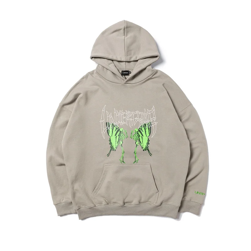 

2020 Skeleton Butterfly Printing Hoodie Women Men Hoodies Sweatshirts Hiphop Streetwear Men Casual Hoodie Pullover