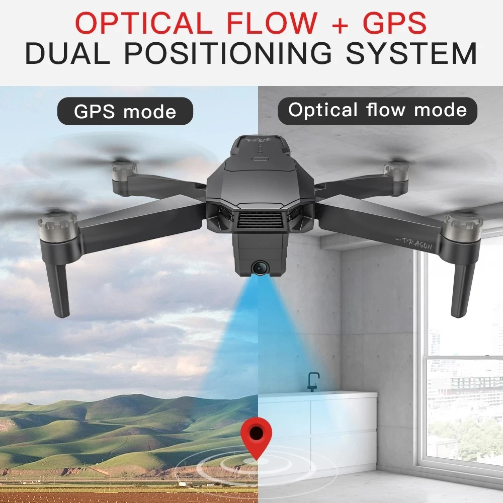 GPS Дрон 4K HD Двойная камера 5Gwifi FPV складной самолет бесщеточный двигатель 25 мин 1 5