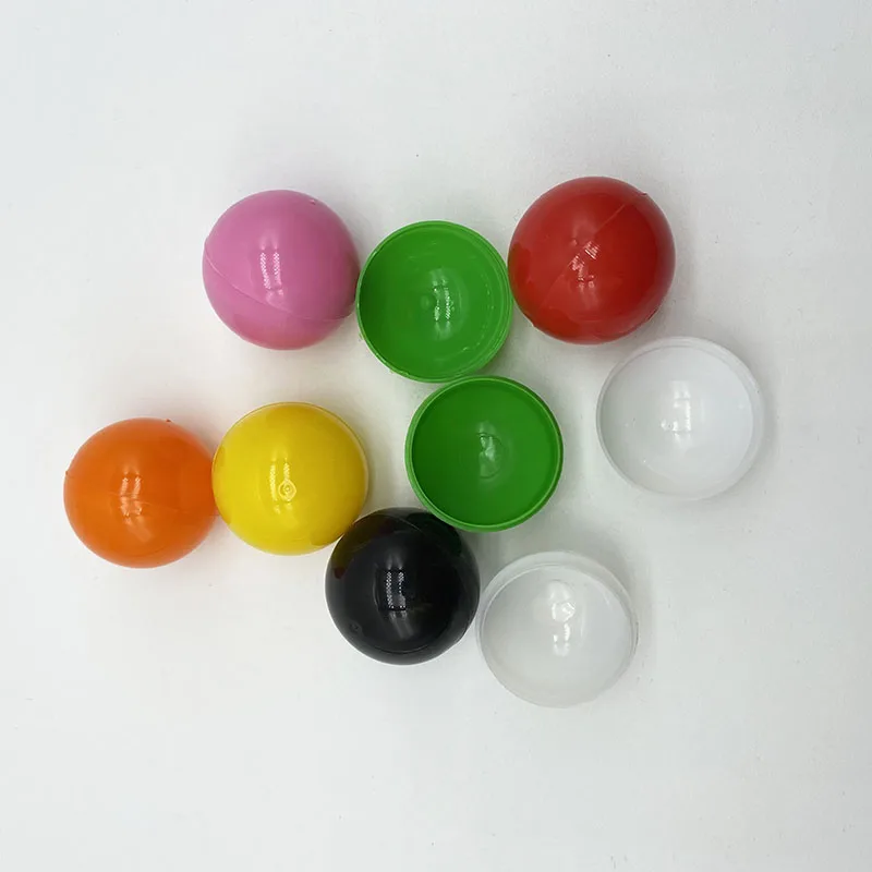 Пластиковые шарики твердых цветов пустые пластиковые капсулы для игрушек