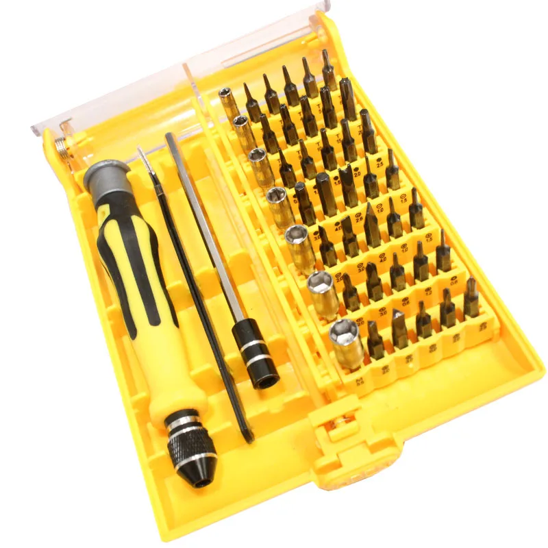 Набор Магнитных отверток 45 в 1 Точная отвертка инструменты с пинцетом|Наборы