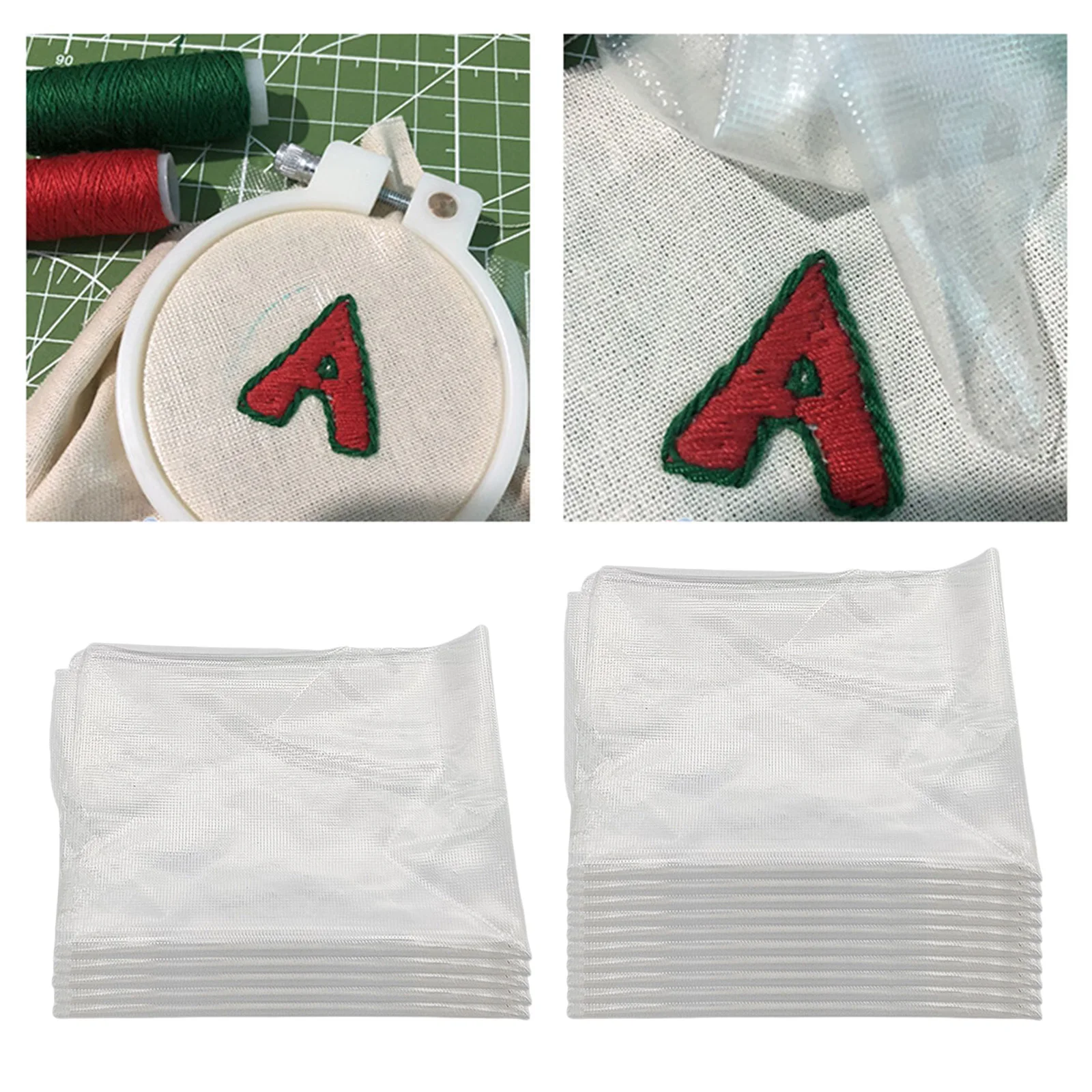 

5/10Pcs Fabric Transfer Paper Water Soluble Embroidery Stabilizer Topping