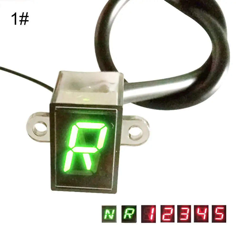 

80% Hot Sell 12V Universal Motorcycle Digital LED Gear Indicator Shift Lever Sensor Display