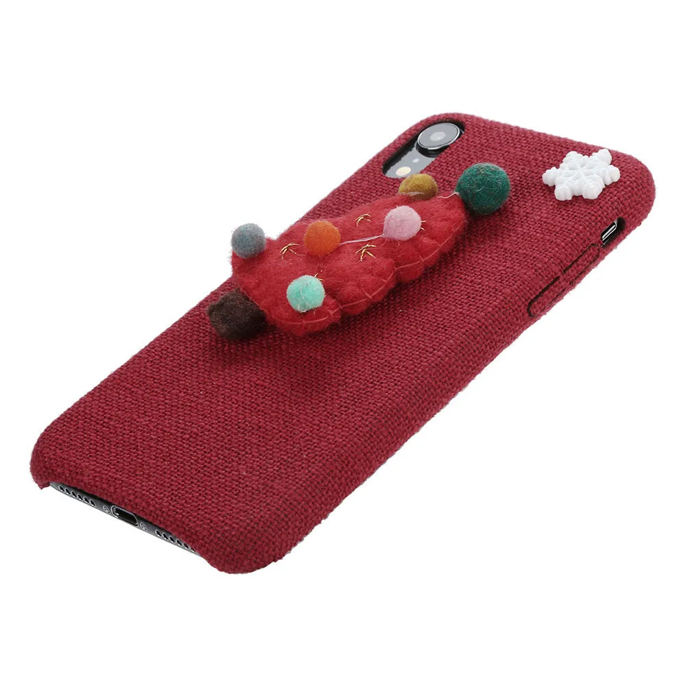 Чехол-бампер с рождественским оленем и елкой для Iphone XR 6 1 дюйма Милый Забавный