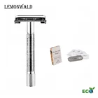 Безопасная бритва с двойным краем lemonski, Высококачественная Мужская бритва с лезвием (тонкая и мягкая)