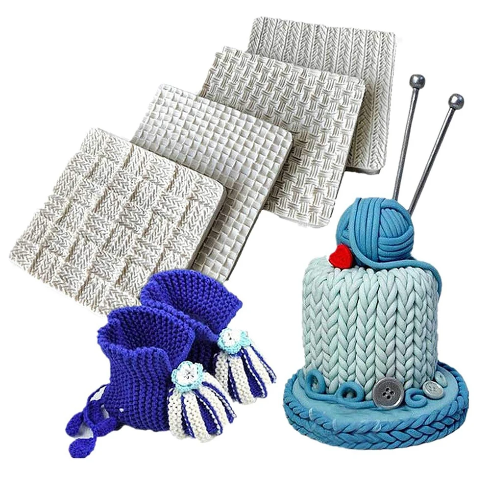 

Набор из 4 предметов, шерстяная тканая узор, форма для торта, полосатая форма для торта, инструмент для бордюра, инструменты для украшения то...