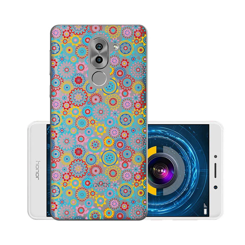 W017 Мягкий чехол из ТПУ, чехлы для huawei Honor 6X, силиконовый прозрачный чехол для huawei GR5, BLL-L21 BLN-AL10 Honor6X mate 9 Lite - Цвет: W017