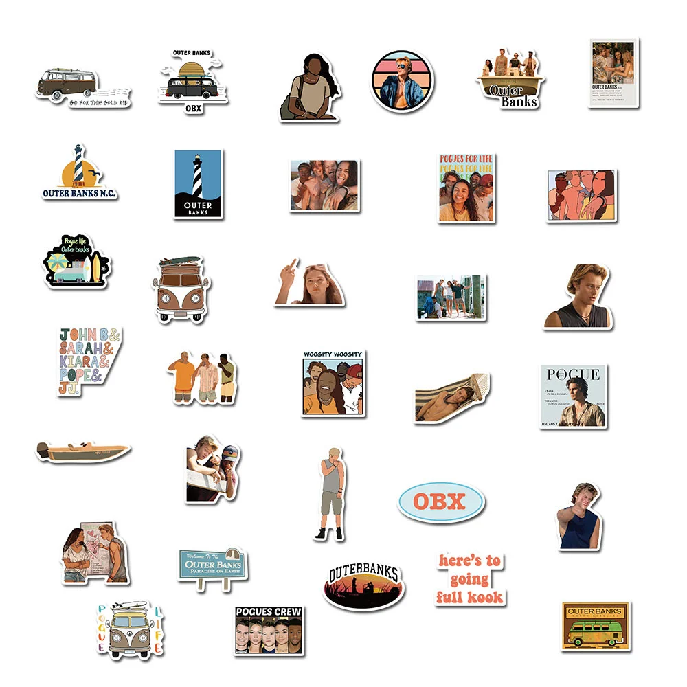 100 шт. Новый ТВ показать внешние банки Стикеры DIY Автомобиль Мотоцикл путешествия