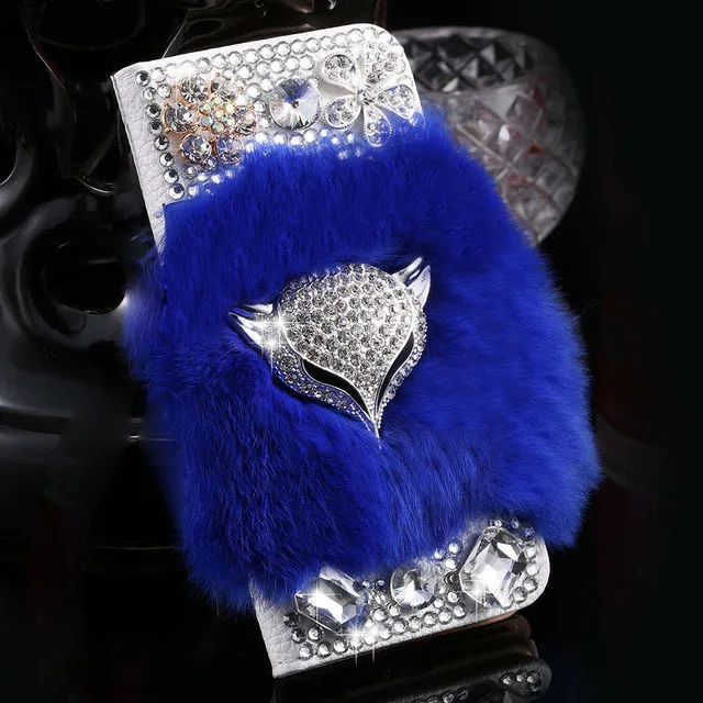 Fur Fox Wallet Case For Samsung Galaxy A9 2018 A8 A7 A6 Plus A5 2017 A3 2016 2015 A 9 8 7 6 5 A6plus A8plus Leather Phone Cover