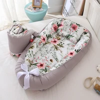 85x50cm baby bed todlder baby lounger baby nest cotton fabric baby cribscot bassinet for girls boys