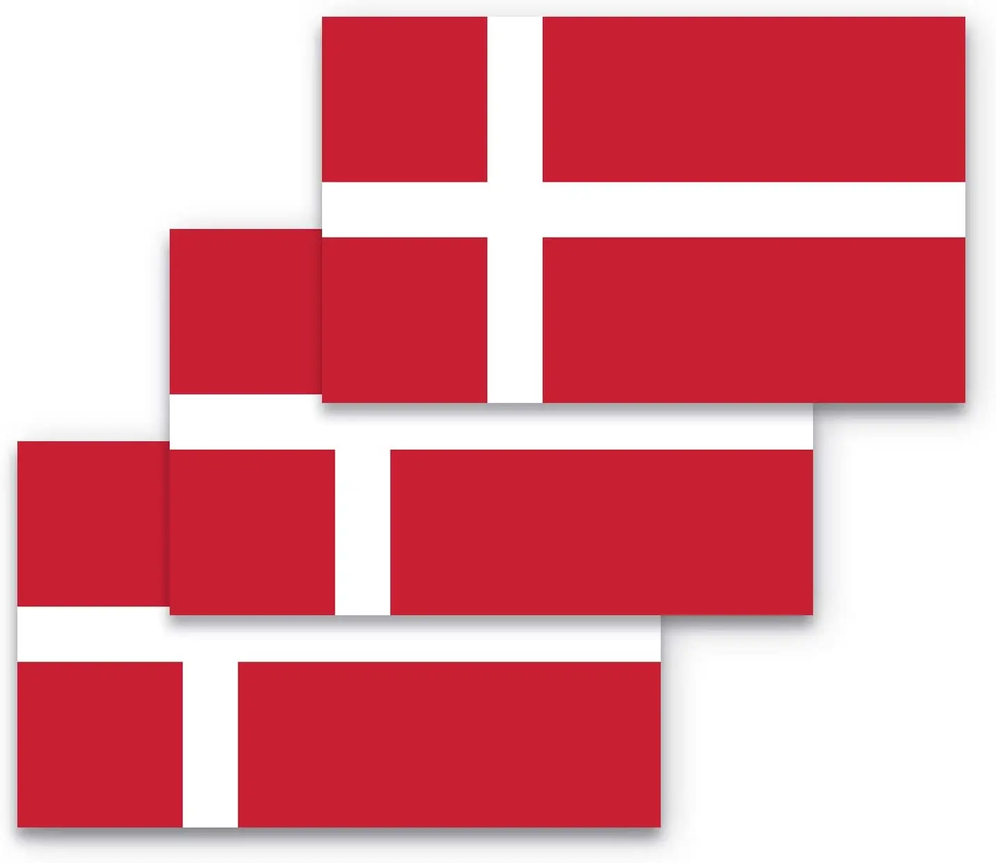 

Danish Flag Car Sticker Suitable for Computer Sticker Trolley Case Wall Bumper Sticker Waterproof