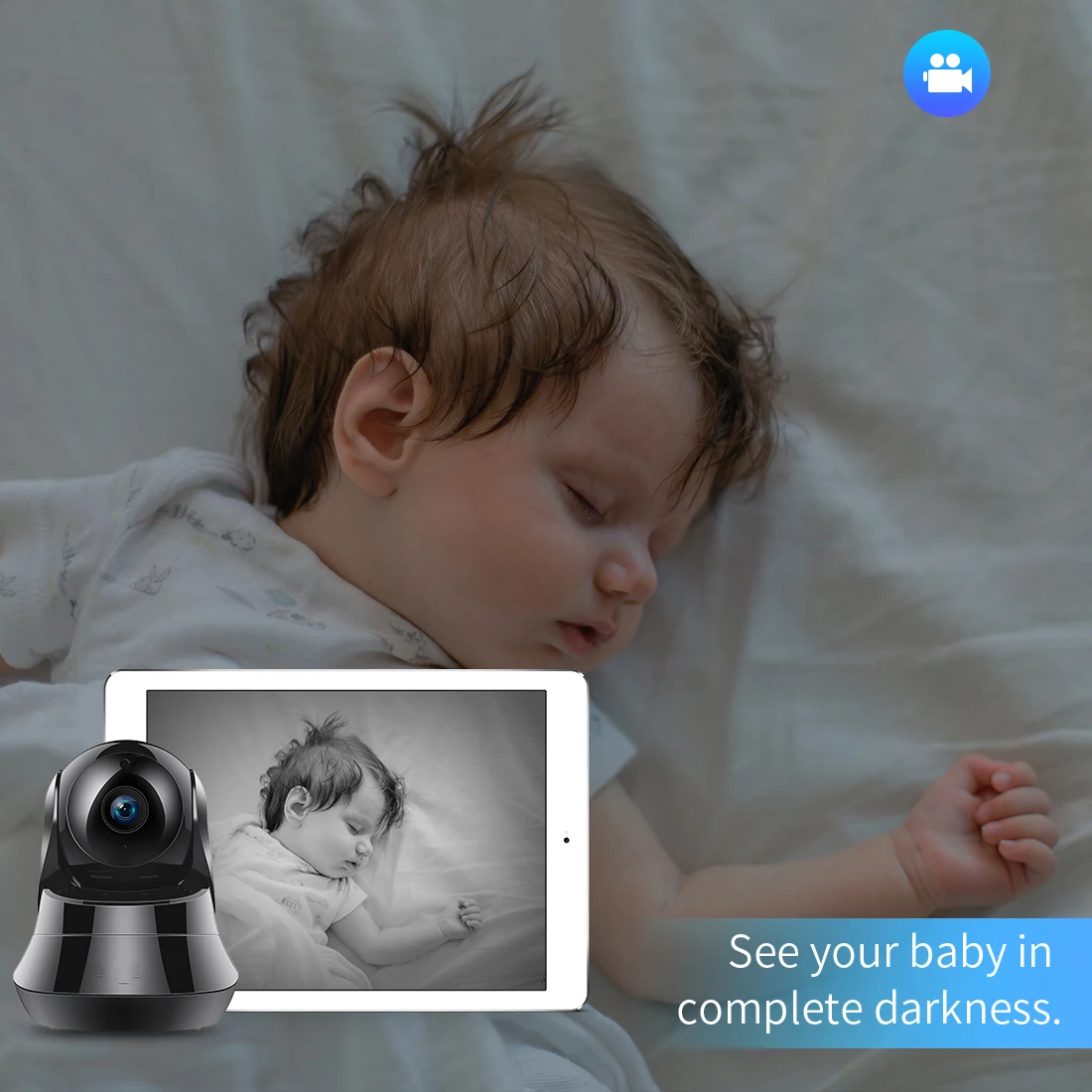 Камера наблюдения TAOCOCO WiFi IP камера беспроводная безопасности детский монитор