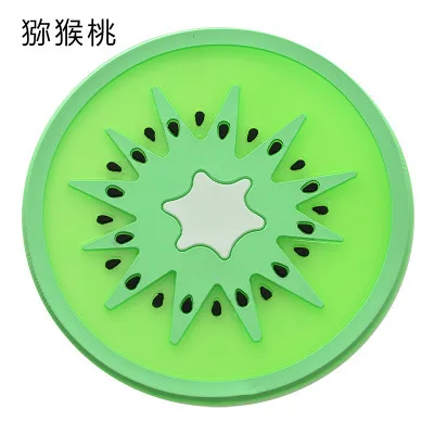 Горячая Coaster фрукты Форма силиконовая подставка под кружку скольжения