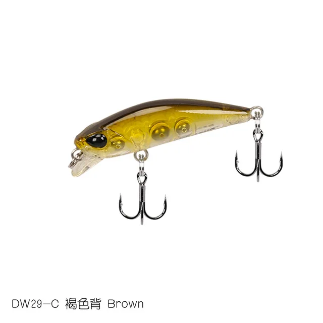 TSURINOYA DW29 мини приманка гольян 42 мм 2,8 г рыболовные жесткие приманки с подвижными стальными шариками Реалистичные 3D рыбные глаза - Цвет: DW29 C