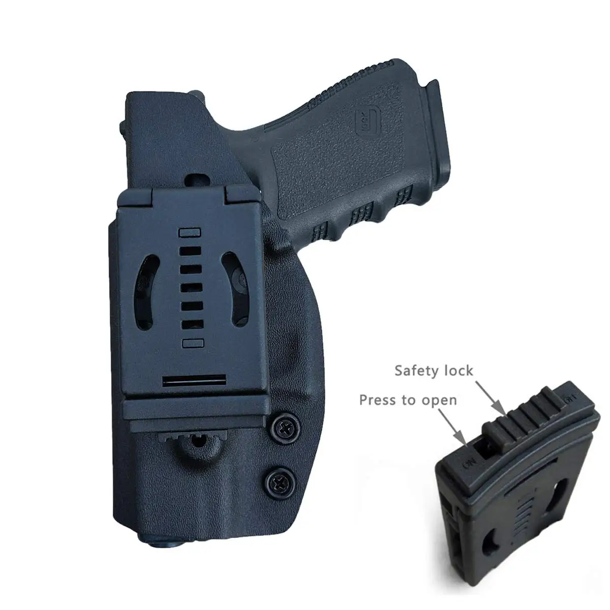 Кобура Glock 19 кобура 17 OWB Kydex Fit: 19x / 23 25 32 22 31 26 27 30s (Gen 1-5) | Спорт и развлечения