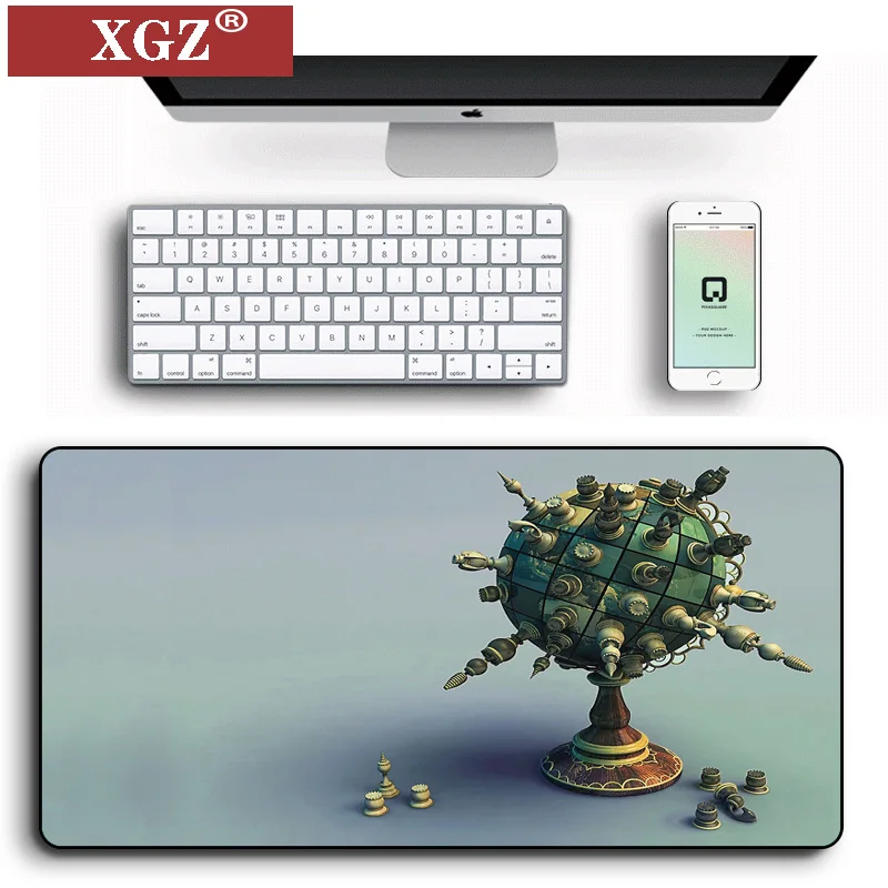 

XGZ 2021 Chess 80x30cm Rubber Oversized PC Mouse Pad Player Gaming Mouse Pad XL Table Mat Laptop Keyboard CSGO Gaming Desk