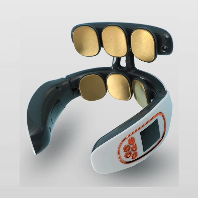 6 головок массажер для шеи Интеллектуальный беспроводной шейный с инфракрасным