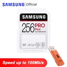 SAMSUNG EVO Plus карта памяти Micro SD, 128 ГБ, 32 ГБ, 64 ГБ, 256 ГБ