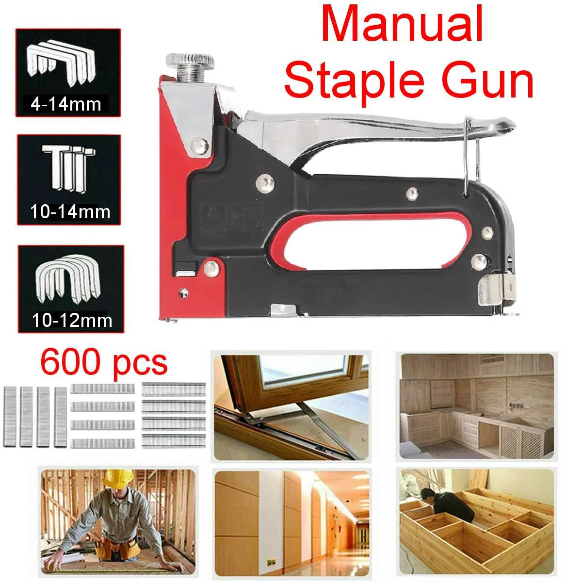

Пистолет для ногтей 3-в-1, степлер «сделай сам» для строительства мебели, степлер для обивки и степлера с 600 скобами, инструменты для столярны...