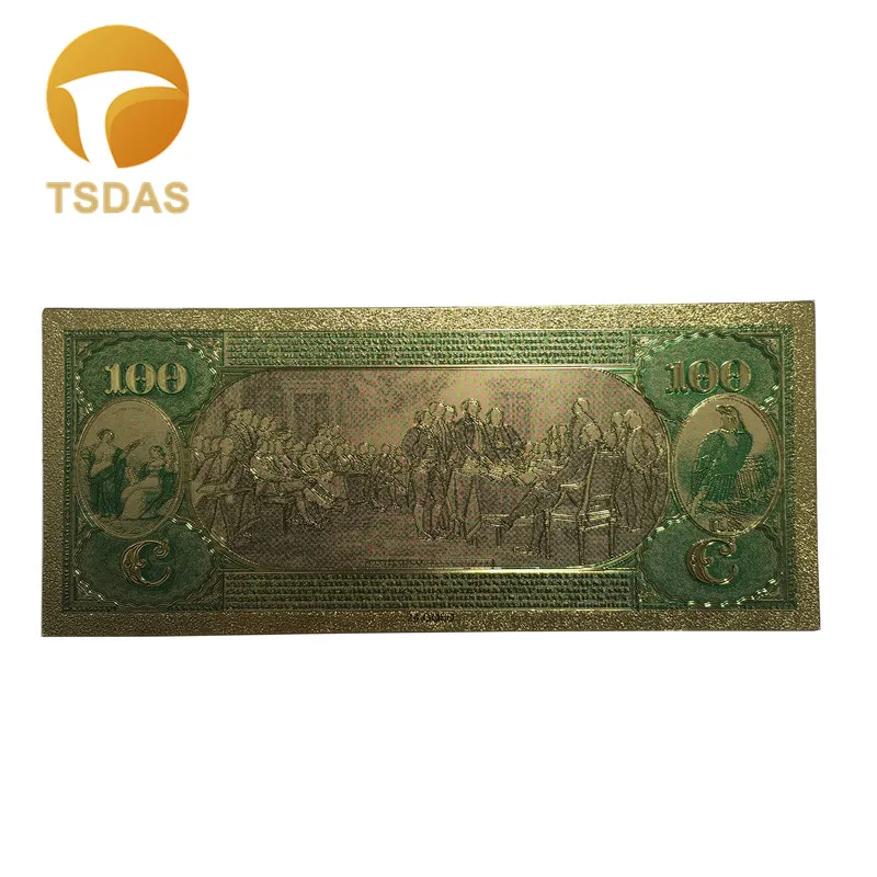 Банкноты американские Позолоченные 1875 долларов США 10 шт./лот 100 США|set gold|lot lotlot 10pcs