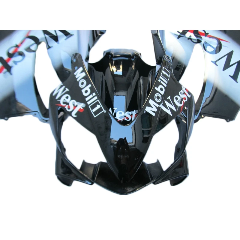 Комплект обтекателей для HONDA CBR 600 F4I 2001 2002 2003 белые черные обтекатели впрыска CBR600