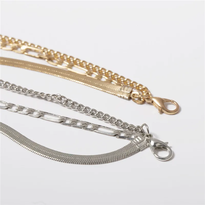 Женский браслет цепочка золотого цвета массивный кубинский в стиле панк хип хоп