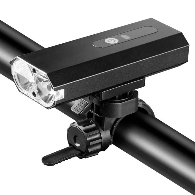 

New Double Lamp Holder Bicycle Front Light Waterproof 800 Lumens USB Rechargeable Outdoor Cycling Light Electric Display