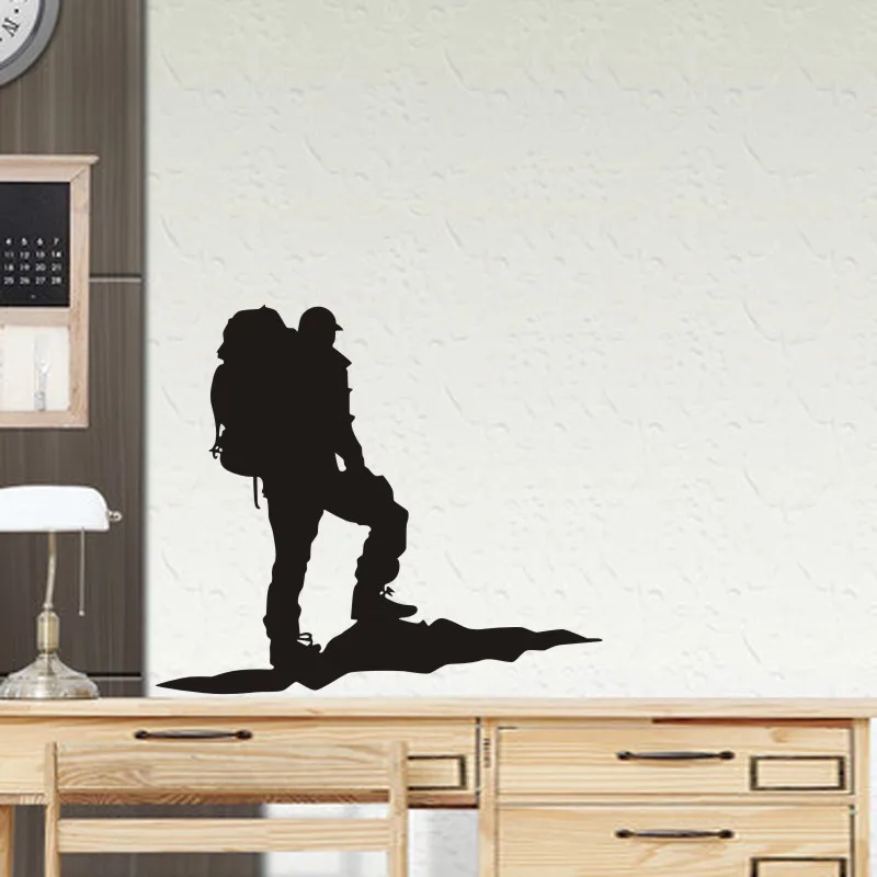 Наклейка на стену для альпинизма Виниловая наклейка Декор дома украшение