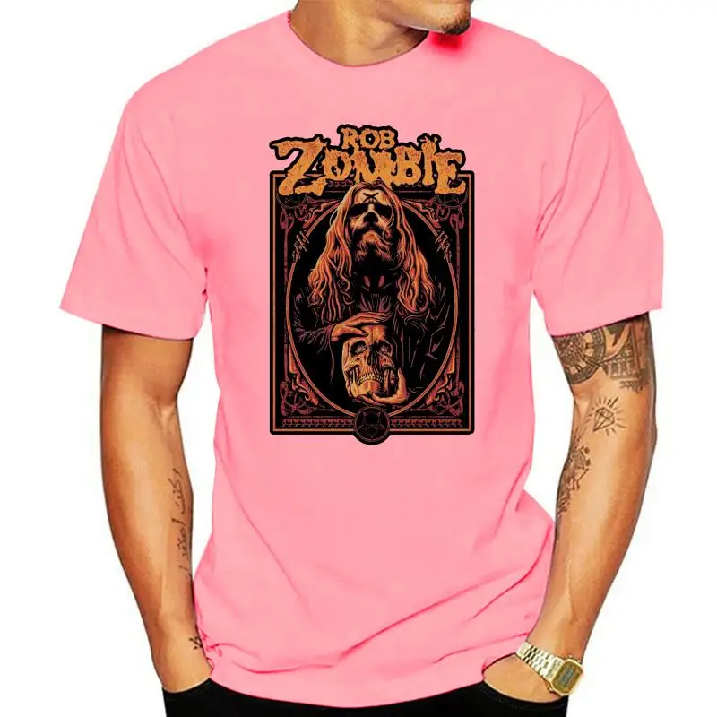 

Rob Zombie Warlock Rob Zombie T Shirt New 100% Authentic & Official Rare Short Sleeve Fashion Summer Printing Casual 011792