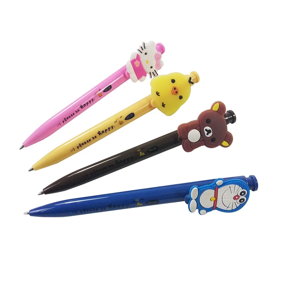Mix 1 шт./партия, синяя шариковая ручка с рисунком KT rilakkuma Doraemon, милый подарок для детей, поставка в школу, шикарные товары для студентов - Цвет: Mix